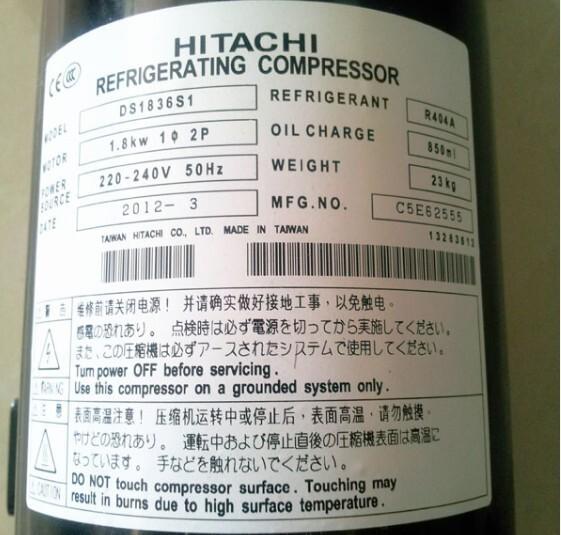 New original Hitachi refrigeration horizontal scroll compressor hitachi