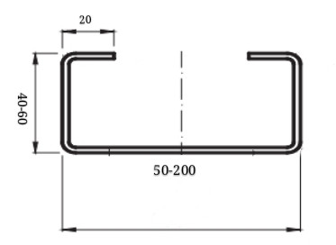 Shaft 75mm Thickness 1.2 1.6mm C Purlin Forming Machine