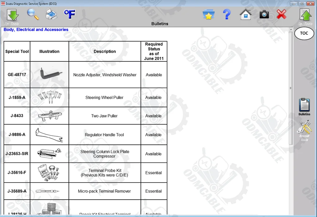 for ISUZU IDSS Diesel engine truck diagnostic scanner for isuzu g-idss e-idss diagnostic scanner with CF53 laptop