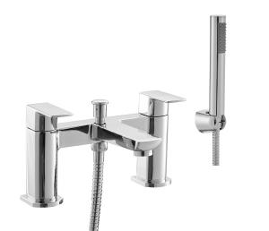 Quality Customized Polished Brass Bath Faucet , 2 Handle Bathroom Sink Faucet wholesale