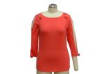 High End Ladies Ribbed T Shirt , Trendy Summer Casual Outfits For 50 Year Old