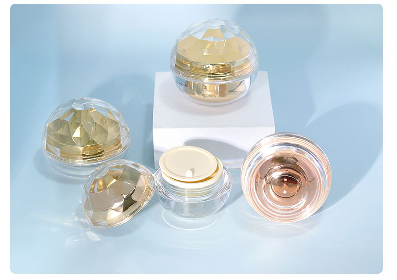 Luxury Facial Cream Jar 15g 20g 30g 50g Plastic Cosmetic Jars for Skincare Serum