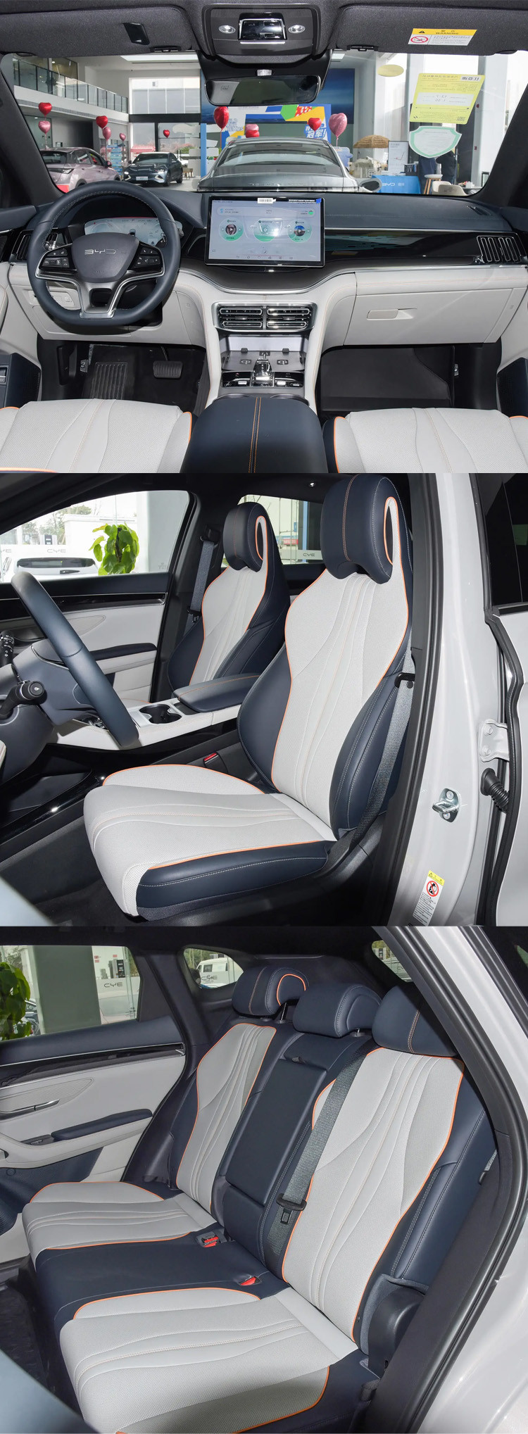 2024 BYD Song Plus EV Car 605km New Energy Vehicle 5 Seat with Autopilot and Dark Interior