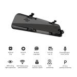 4K Front Rear Dashcam Rearview Mirror Car Recorder 3840x2160P 25fps