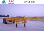 20 Ft Skeletal Trailers , 2 Axle Container Delivery Trailer For Terminal Use