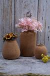 OEM DIY Recycled Cork Flower Vases Water Resistant Decorative Eco friendly