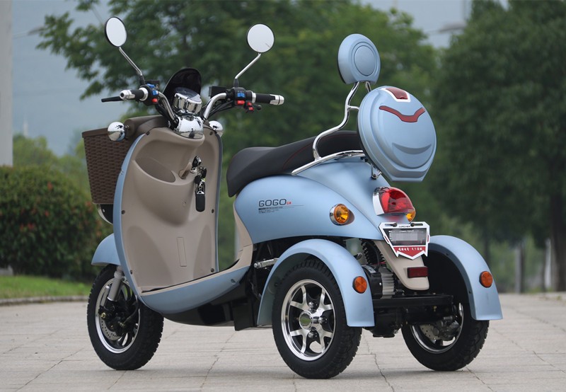 48V - 72V 500W Motor Foldable Electric 3 Wheel Scooter With Max Speed 20-32KM/Hour