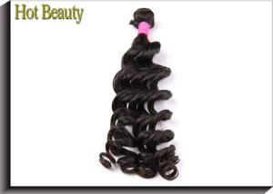 Quality Original Color Virgin Human Hair Extensions Big Curl Natural Weave Can Be Straightened wholesale