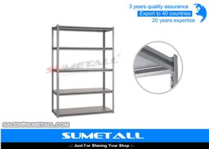 Quality 5 Tier Boltless Rivet Shelving Metal Garage Shelves With Invisible Holes wholesale