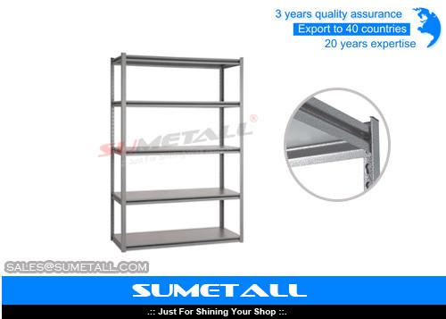 Cheap Boltless Metal Shelving For Garage Storage / Heavy Duty Steel Storage Racks for sale