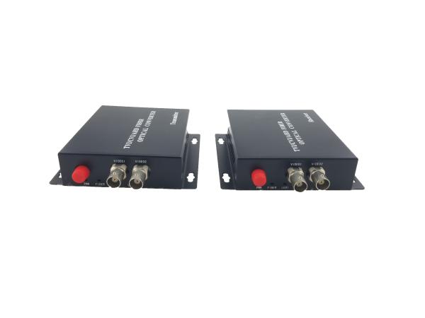 2channels 10bit Sampling Bandwidth fiber optic video converter , 0 ~ 550M