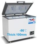 88L -86c Low Temperature Freezer Stainless Steel Inner 10mm Foaming Door Cooling