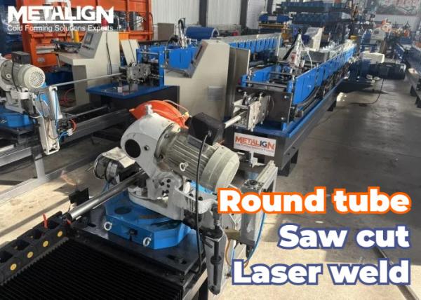 High Precision Laser Welding Roll Forming Machine For 1mm Thick Round Pipe