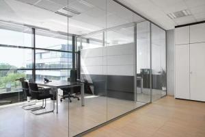 Quality Durable Full Height Glass Partition , Internal Glass Partition Walls Residential wholesale