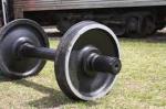 762mm Gauge Locomotive Driving Wheels , Steel Train Wheels For Mining Equipment