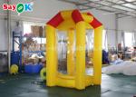 Durable Custom Inflatable Products , Yellow Inflatable Cash Booth Money Grab
