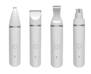 Quality 600mAh 4 In 1 IPX7 Waterproof Dog Pet Hair Clippers wholesale