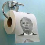 Trump Head Pattern Mixed Pulp Tissue Paper Roll