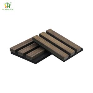 Quality Indoor Acoustic Fabric Wall Panels Soundproofing Oak Akupanel Wood Acoustic Panel wholesale