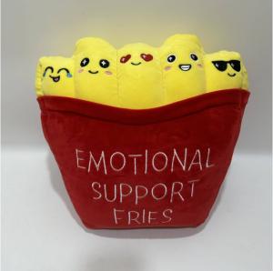 Quality Emotional Fries 35cm Cute Support Pillow Cushion Home Decoration Cuddly Plush toy wholesale