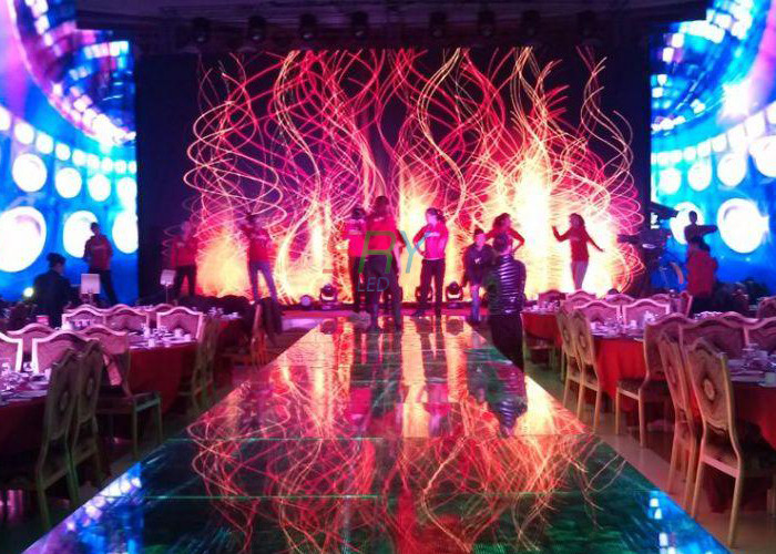 1R1G1B P6 Stage LED Screens , SMD3528 1/16 Scan Stage Background LED Display