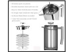 1000ml Metal French Press And Tea Press U-Bond SS304 34oz French Press