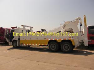 Quality One Bed 6x4 HW76 Cab Road Wrecker Truck With Air Conditioner ZZ1257N5847W wholesale