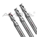 4 Flutes Carbide End Mill Polished Square Cutting End Mill Uncoated For
