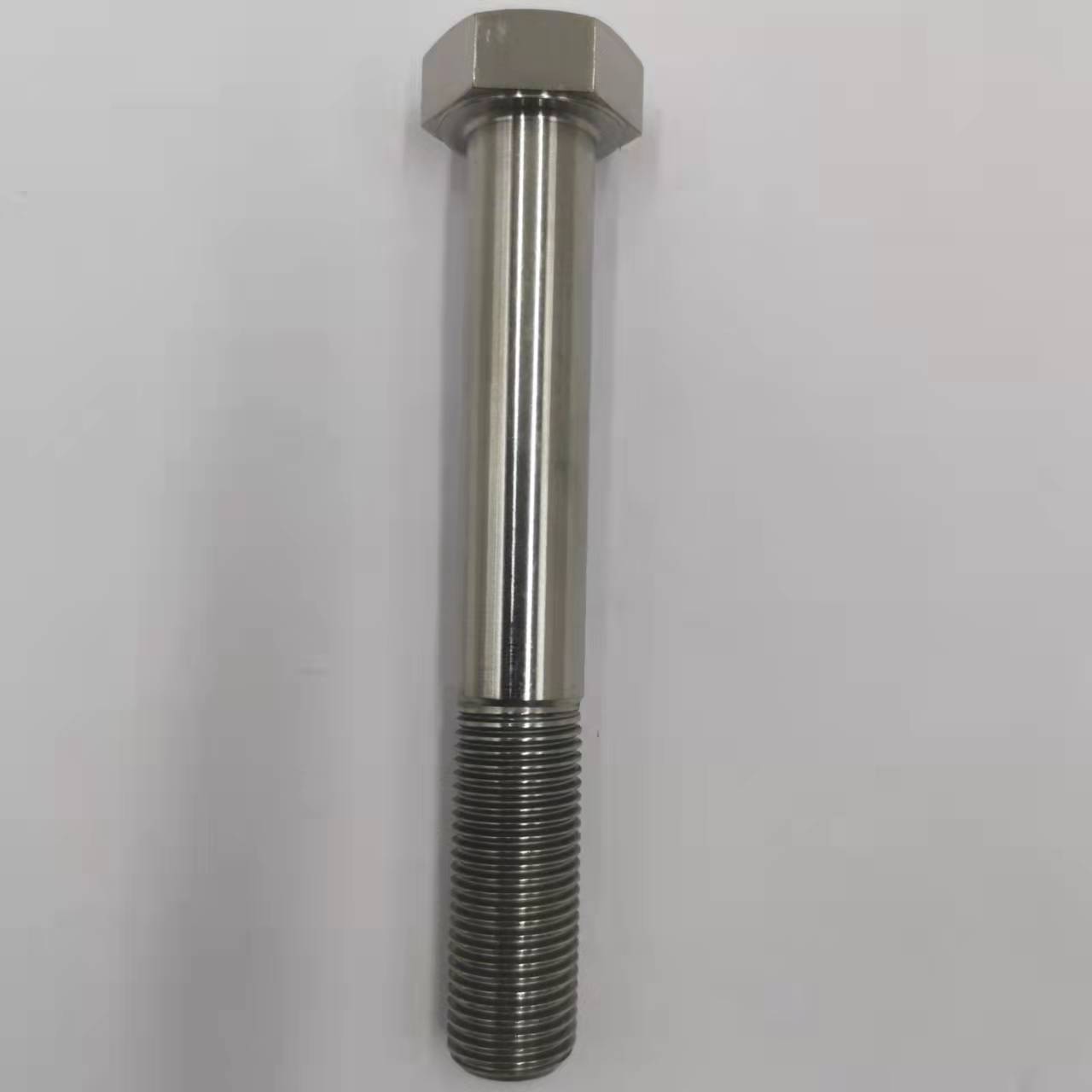 DIN Standard GR5 Titanium Hex Head Bolt 1/2"-20 x 4.5 " Stud Bolts with Natural Finish 6AL-4V Titanium Alloy