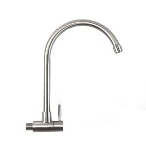 Quality Environmental Protection Stainless Steel Single Cold Faucet No Rust Wall Mounted wholesale