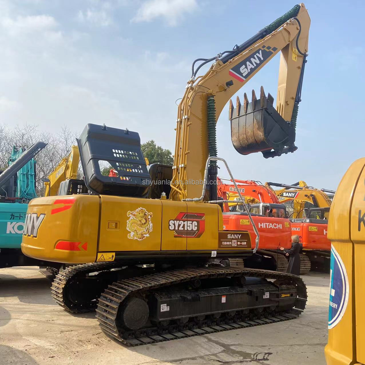 Sany Sy 215 Excavator 20Ton Second Hand SANY 205 215 235 Medium Excavators 2023 Year