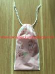 Fashion CPE Rope Drawstring Plastic Bags For Ladies Lipstick / Watch / Scarf
