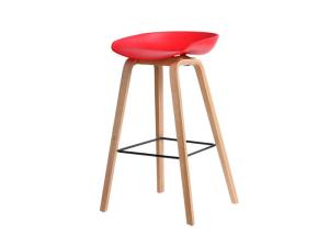 Quality Vintage PU Leather Counter Height Stools , Wooden Kitchen Bar Stools wholesale