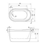 cUPC freestanding acrylic small bathtub,bathtub price,cheap freestanding bathtub