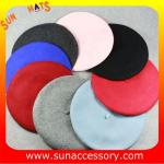 AK17043 Sun Accessory advertising winter knitted beanie beret hats for girls