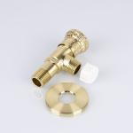 Wall Mounted G1/2 Brass Angle Stop Valve Temperature Resistance