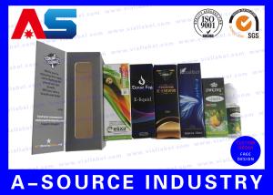 Quality E Liquid Bottle Custom Private Vial Label With CMYK / Laser Hologram / Emboss Printing wholesale