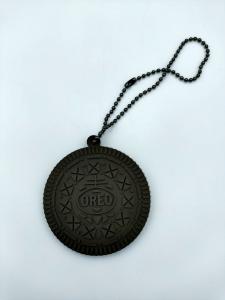 Quality Soft Custom Pvc Keychain Keyrings Innovative Reusable OREO Design wholesale
