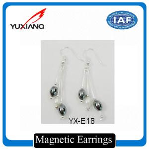 Quality Elegant Magnetic Therapy Jewelry Earring With Spring Closure Systems wholesale