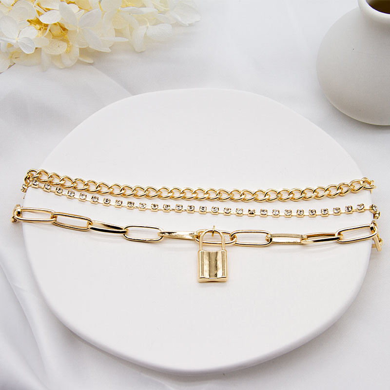 Dainty Name Diamond Pendant Necklace Gold Long Diamond Moon Necklace