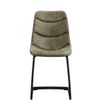 Elegant Green PU Metal Frame 900mm 46mm Modern Leisure Chair