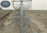 High Zinc Coating Mobile Security Barrier Anti Rust Blade Wire Fencing