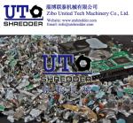 E scrap hard drives shredder 2 shaft intelligent low noise shredder/crusher/E