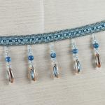 Handmade fashionable chain beads lace tassels fringes for curtain/sofa/pillow