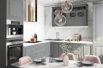 Custom Wooden Kitchens Furniture Moderne Walnut Solid Wood Kitchen Cabinets