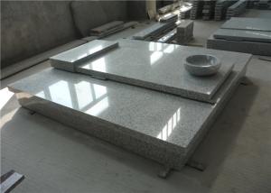 Quality Large Sesame White Granite Headstone Painting Words Extra Finish wholesale