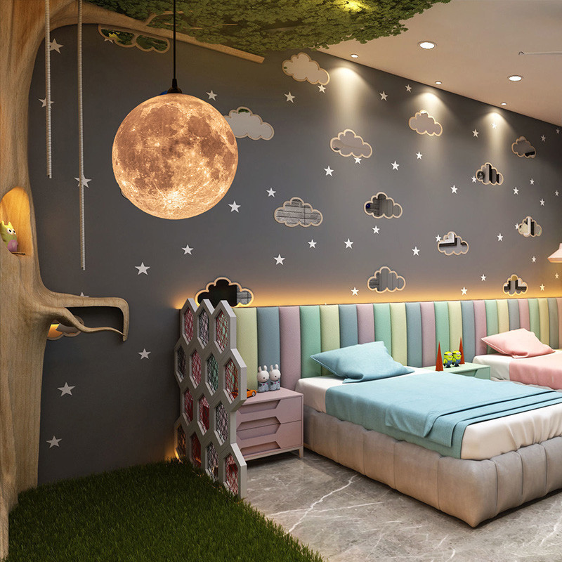 Creative LED pendant lights indoor home decor light fixture restaurant moon lights(WH-GP-109)