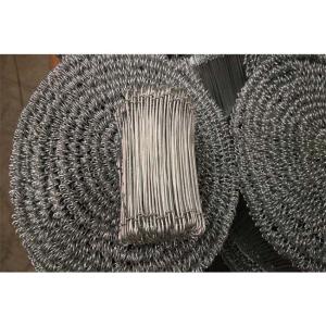 Quality 1.5mm X 110mm SUS304 Rod Double Loop Rebar Tie Wire Tying Reinforcing wholesale