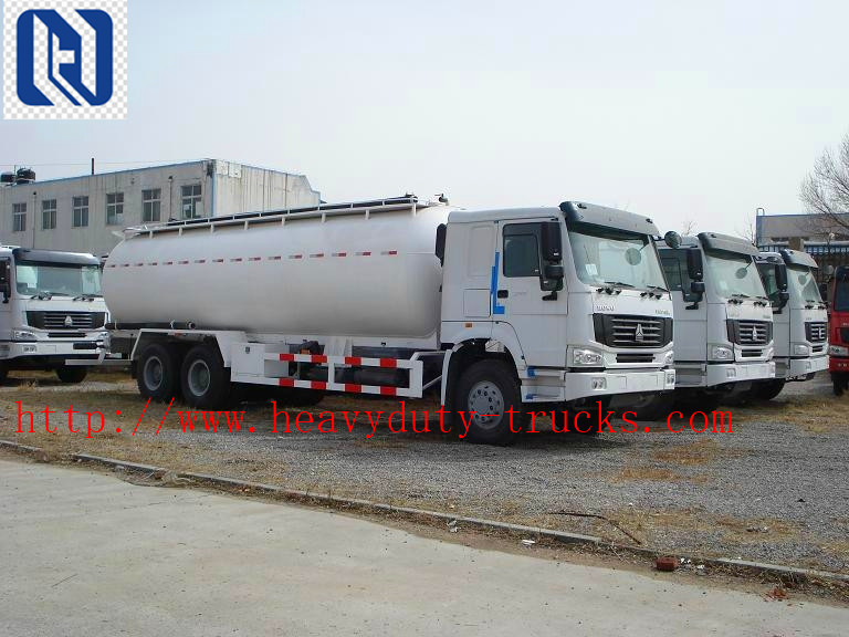 50M3 Bulk Cement Semi Trailer Trucks with 3 Pcs 13T Fuwa Brand Axles and Weichai engine Bohai Air compressor