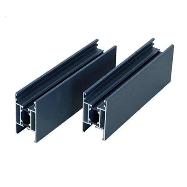0.8-5.0mm 6063 T5 Blue Powder Coated Aluminium Extrusions Profiles For Doors